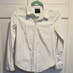 Abercrombie & Fitch Cream Long Sleeve Shirt
